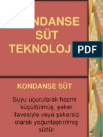 Kondanse Sut Teknolojisi