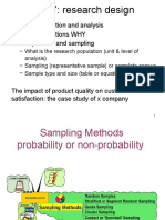 Research Design & Sampling Methods