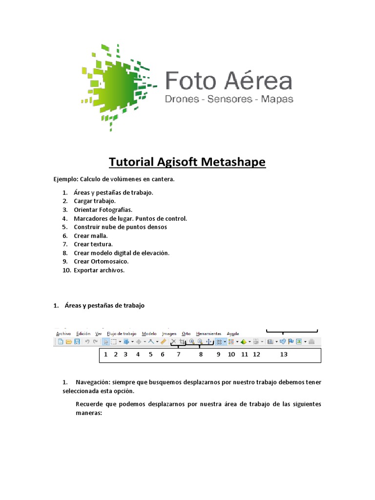 Tutorial Agisoft Metashape en Español | PDF | Ventana (informática ...