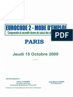 Compr Ednre L Euro Code 2 Par H Thonier