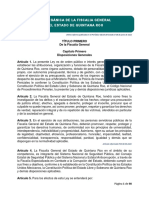 Ley Orgánica de La Fiscalia General Del Estado de Quintana Roo