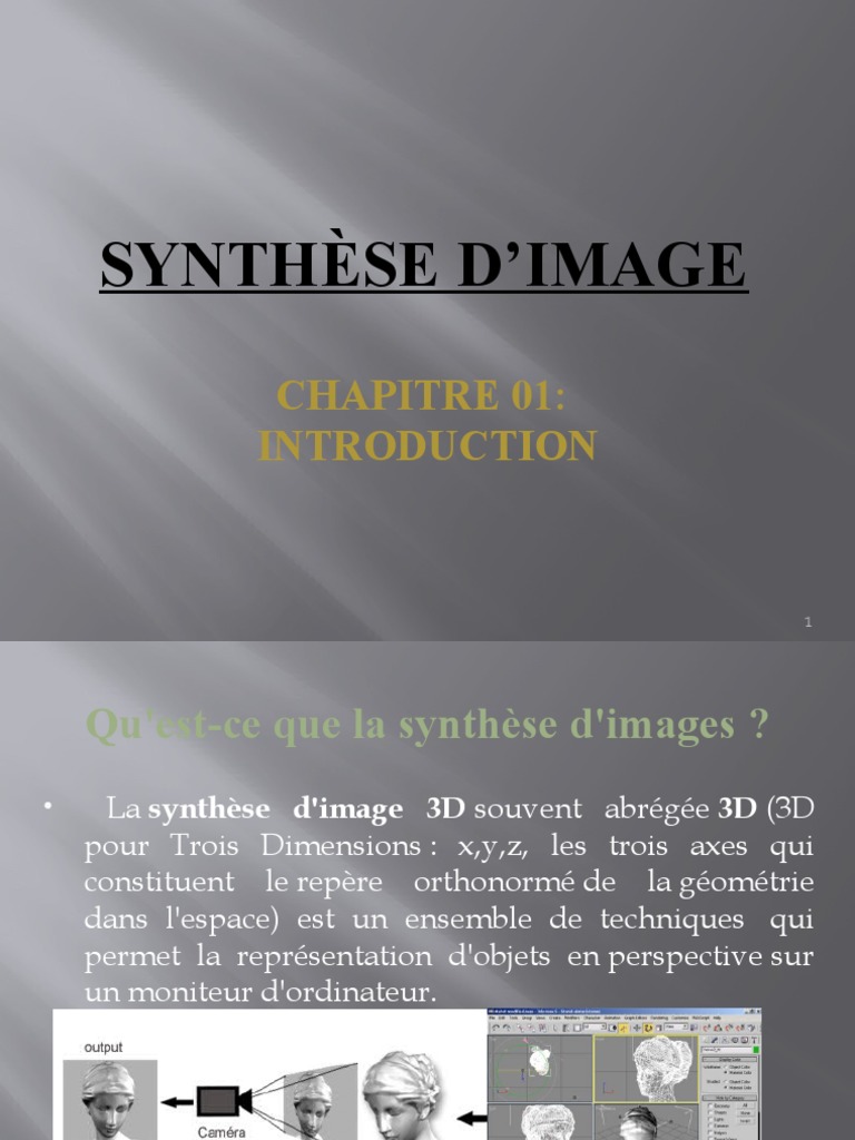 Infographie Tridimensionnelle Définition – NRCEH