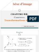 Cours Chapitre 2- Transformations de base