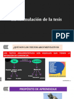 3.1 Formulación de La Tesis Explicita - 2022.C