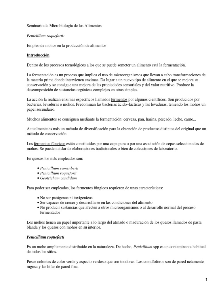 Microbiologia de Los Alimentos | PDF
