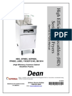 HDC, CFHDC, SCFHDC, FPHDC, LHDC, Y/Kscf/C/Hc, Bk1814: (High Efficiency Common Cabinet Decathlon Fryers)