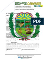 Resolución Alcaldia - DESIGNACION DE COMITE DE RECEPCION ACTIVIDAD PLATANO