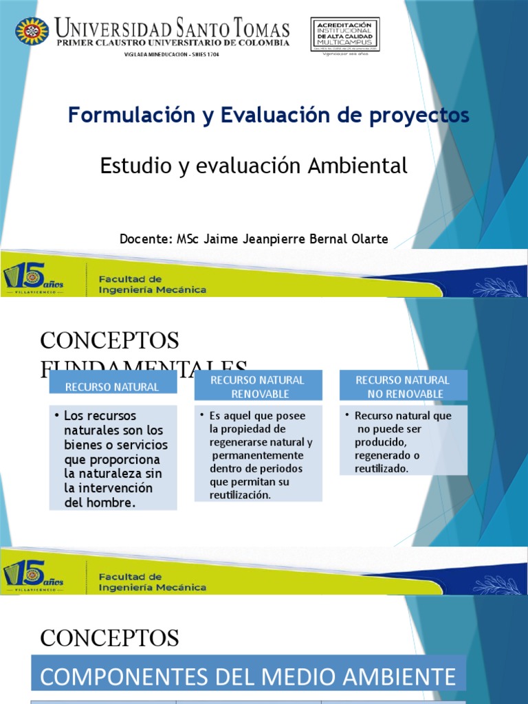 Evaluación de Impacto Ambiental y Recursos Naturales | PDF | Entorno ...