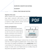 BCH 218-Proteins Structure and Function 1