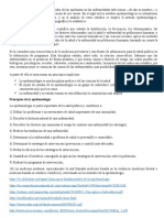 La Epidemiología Surgió para El Estudio de Las Epidemias en Las Enfermedades Infecciosas