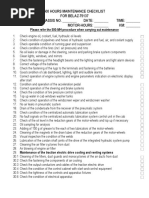 500 Motor-Hours Maintenance (M-2)_Checklist