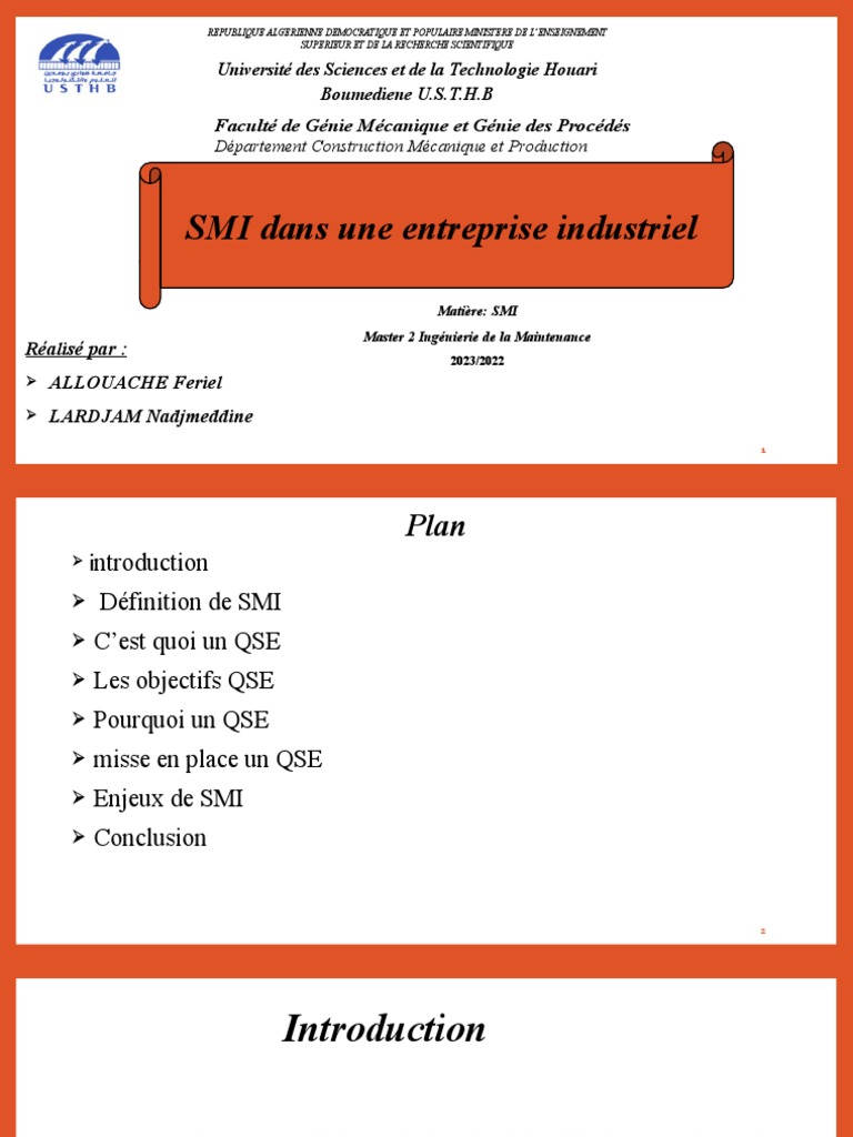 Définition du Système Management Intégré | PDF | Sécurité ...