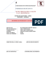 Facultad de Ciencias de La Salud P.A.P. Obstetricia: Universidad de Huánuco