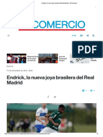 Endrick, La Nueva Joya Brasilera Del Real Madrid - El Comercio