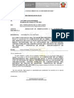 INFORME N° Levantamiento de Observaciones supervision chichucancha riego