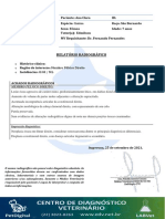 Laudo Radiográfico CDV Ana Clara 25-11-2022