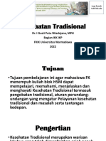 Kuliah 15 Pelayanan Kesehatan Tradisional