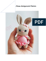 Conejo Rosa Amigurumi Patrón