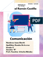 IV Bimestre semana 8 IEN°1199 Mariscal Ramón Castilla Comunicación