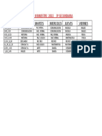 Horario II Bimestre 2022 Secundaria - 3º