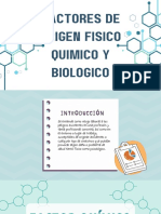 GRUPO 4 - Factores de Origen Físico Químico y Biológico