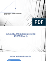 Permasalahan Dalam Mendirikan Usaha Baru