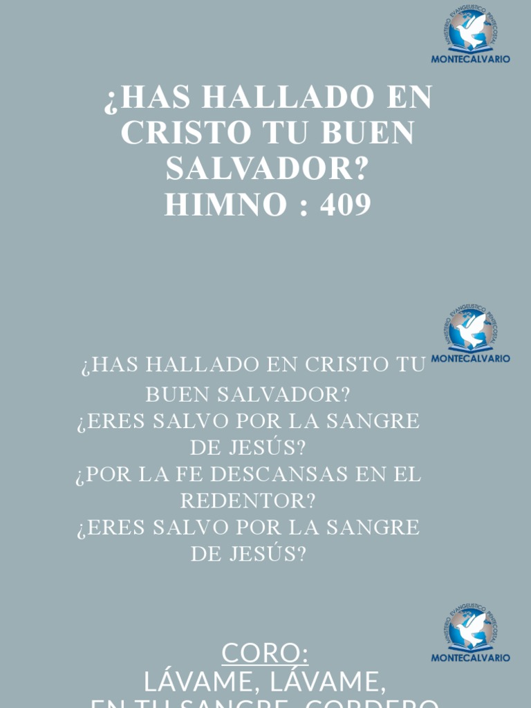Has Hallado En Cristo Letra : Has hallado en Cristo – AJEC