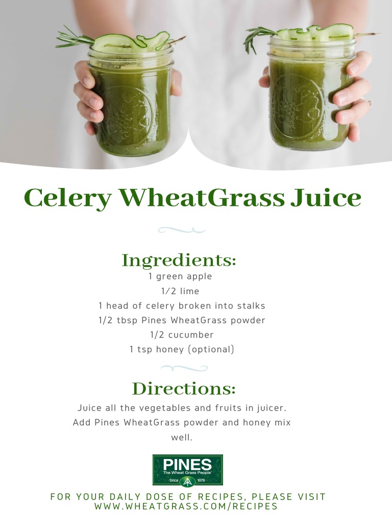 Celery WheatGrass Juice 3 PDF
