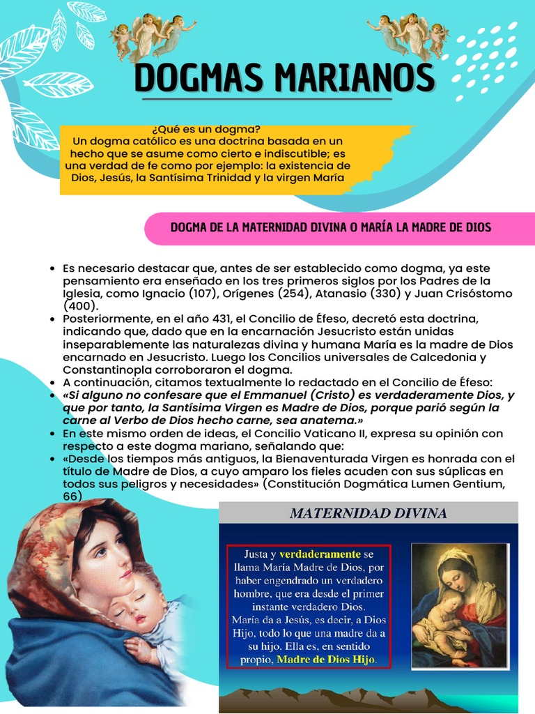 Dogmas Marianos PDF María, madre de Jesús Familias