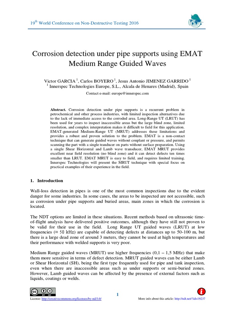 EMAT MRUT for Corrosion Detection | PDF | Ultrasound | Physical Quantities