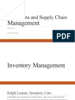 Operations and Supply Chain Management: Inventory Management Strategies