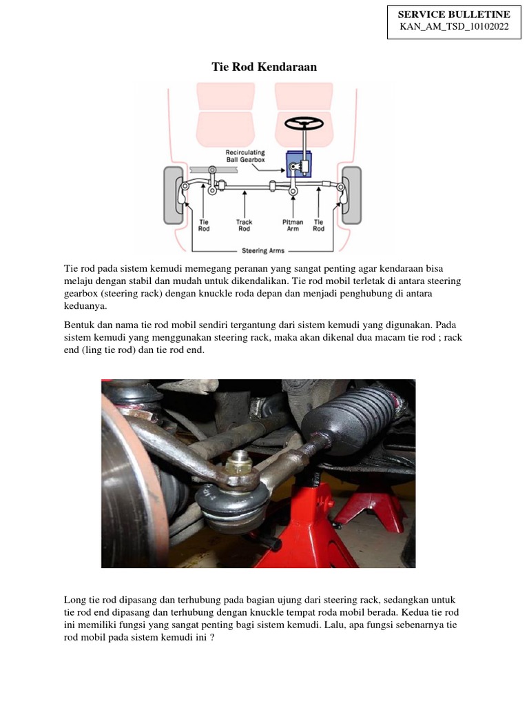 Tie Rod Mobil Penting Untuk Stabilitas Dan Kendali Kendaraan Pdf