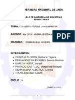 Constitución de empresa Gota Azul S.A.C. para producción y venta de agua mineral
