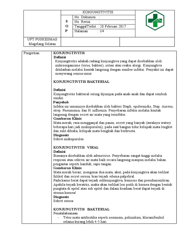 Kode Bpjs Konjungtivitis