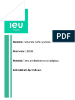 Actividad de Aprendizaje 3. Desiciones Estratégicas.