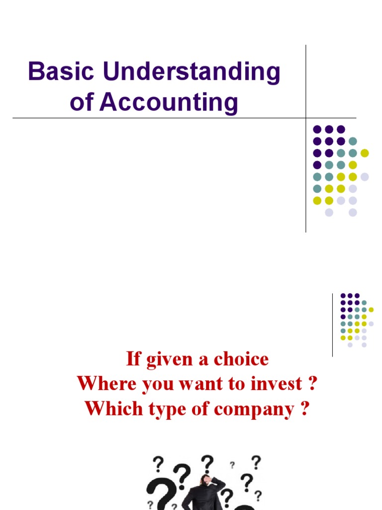 Basic Understanding of Accounting and Terminilogy PDF Debits And