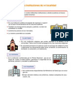 Instituciones locales: municipalidad, parroquia, comisaría y hospitales