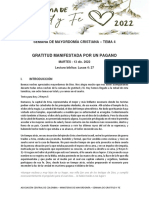 Día 4 Martes - Gratitud Manifestada Por Un Pagano