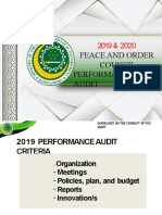 Peace and Order Council Performance Audit