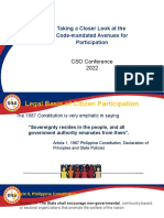 Code Mandated Avenues of Participation 2022