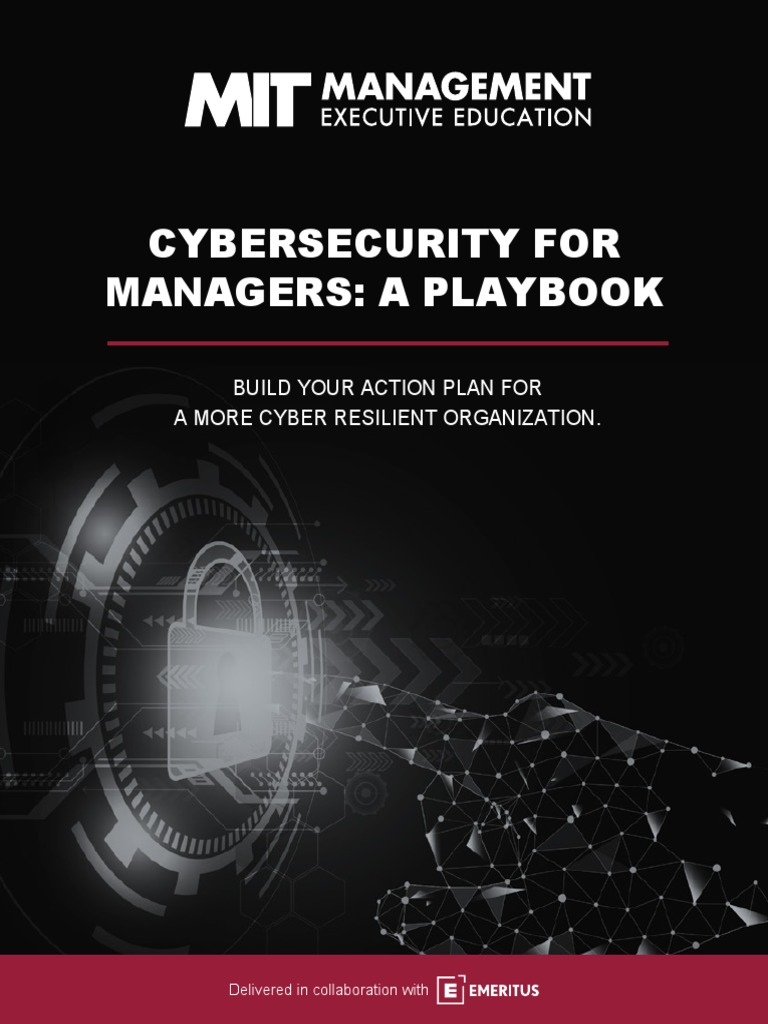 Cybersecurity Playbook for Managers | PDF | Computer Security | Security