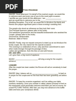 Anniversary Program Sample | PDF