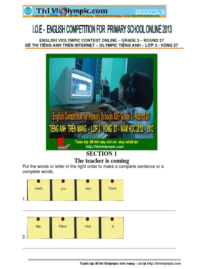 IOE Lop 3 Vong 27 | PDF