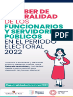 Deber de neutralidad electoral servidores públicos