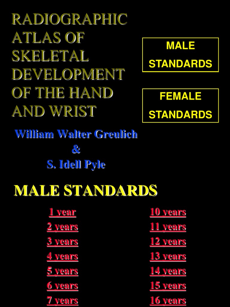 BoneAgeBookgreylis Pyle PDF Musculoskeletal System Human Anatomy