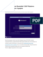 Cara Membuat Bootable USB Windows Tanpa Software Apapun