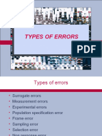 Types of Research Errors