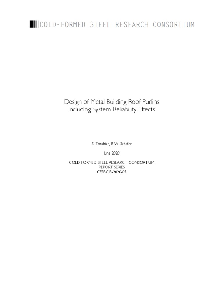 Metal Building Roof Purlin Design Guide | PDF | Reliability Engineering ...