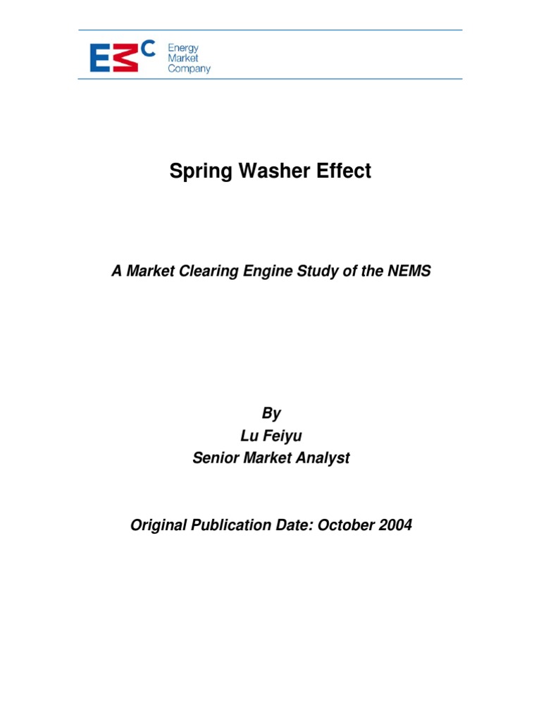 Spring Washer Effect Download Free PDF Electric Power Transmission