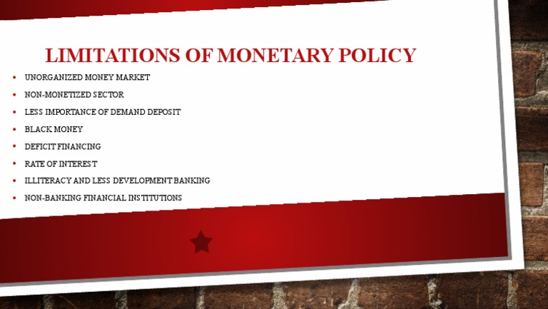 Limitations of Monetary Policy Explained | PDF